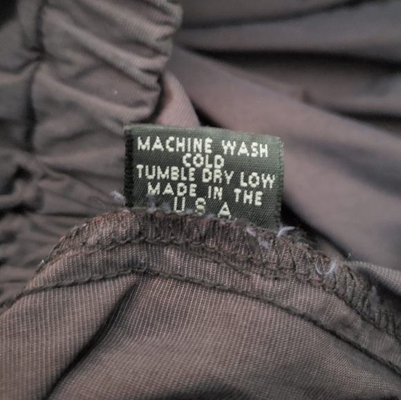 NWOT Krista Larson Taffeta Ruffle Wide Leg Pants One Size - Picture 6 of 12